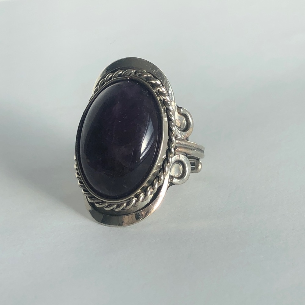 Amethyst Adjustable Ring - image 2